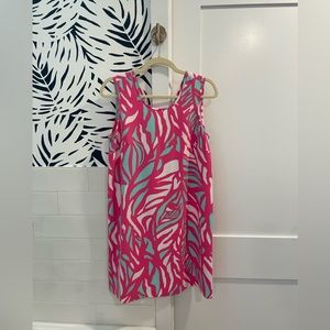 Lilly Pulitzer Sabrina Shift Dress Size Small Capri Pink Papaya Playa